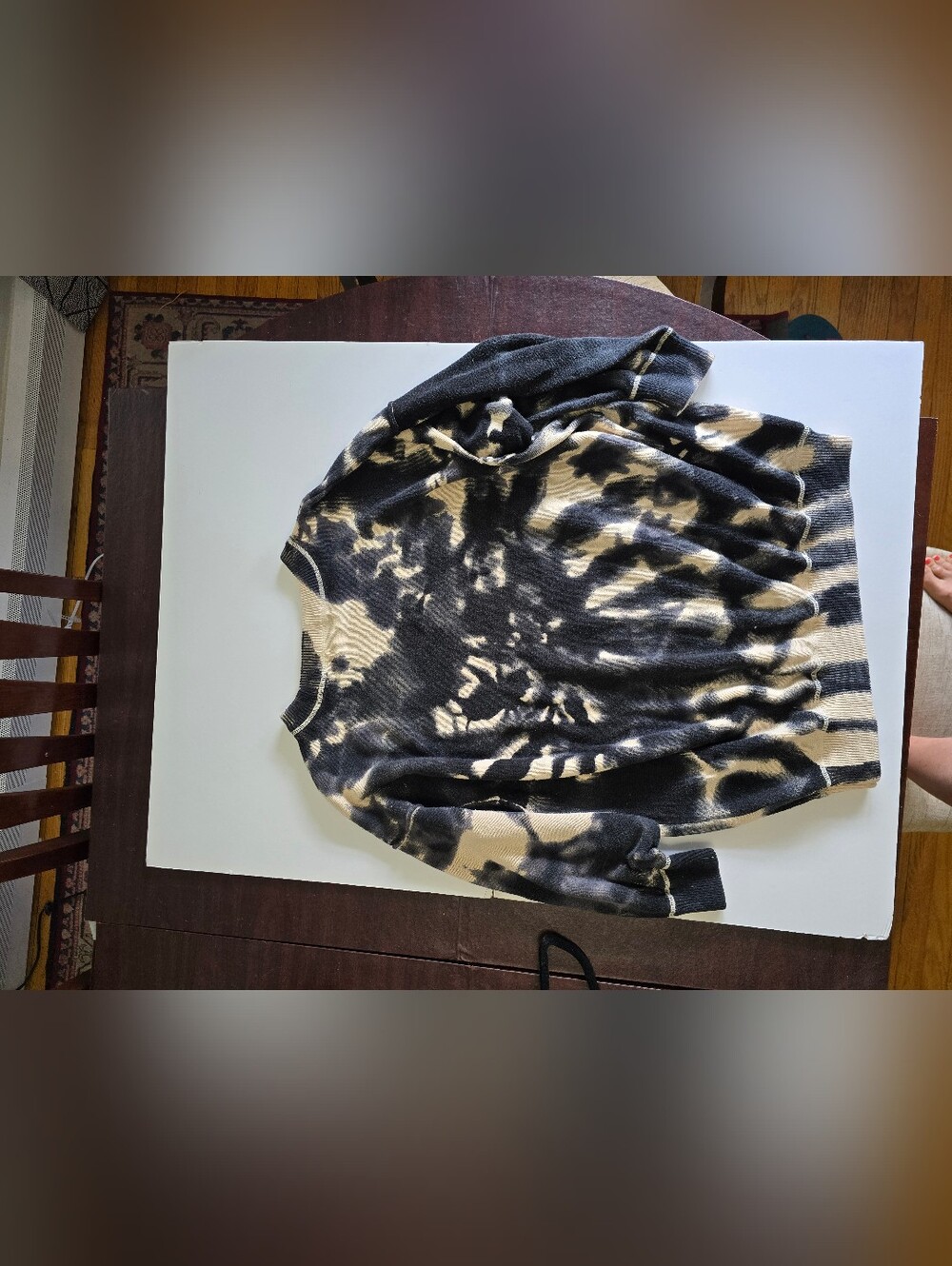 NATURAL LIFE Black & Cream Oversized Sweater - Picture 5 of 9